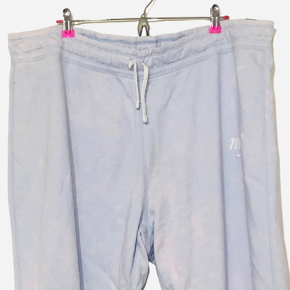 NWT Nike Sweatpants Half Blue Bleached Plus Sz 2X - Picture 7 of 13